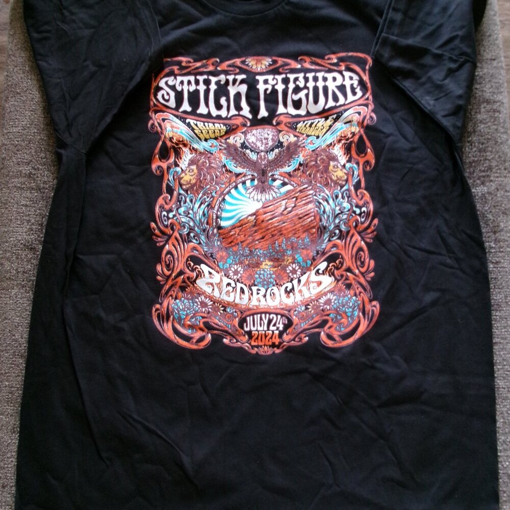 Stick Figure Red Rocks 2024 Concert T-Shirt Mens S/S Sz XL - New - Picture 4 of 5